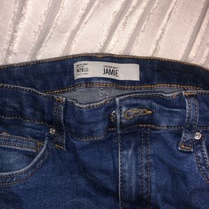 BNWOT Topshop Jamie Jean Indigo High Rise Jean